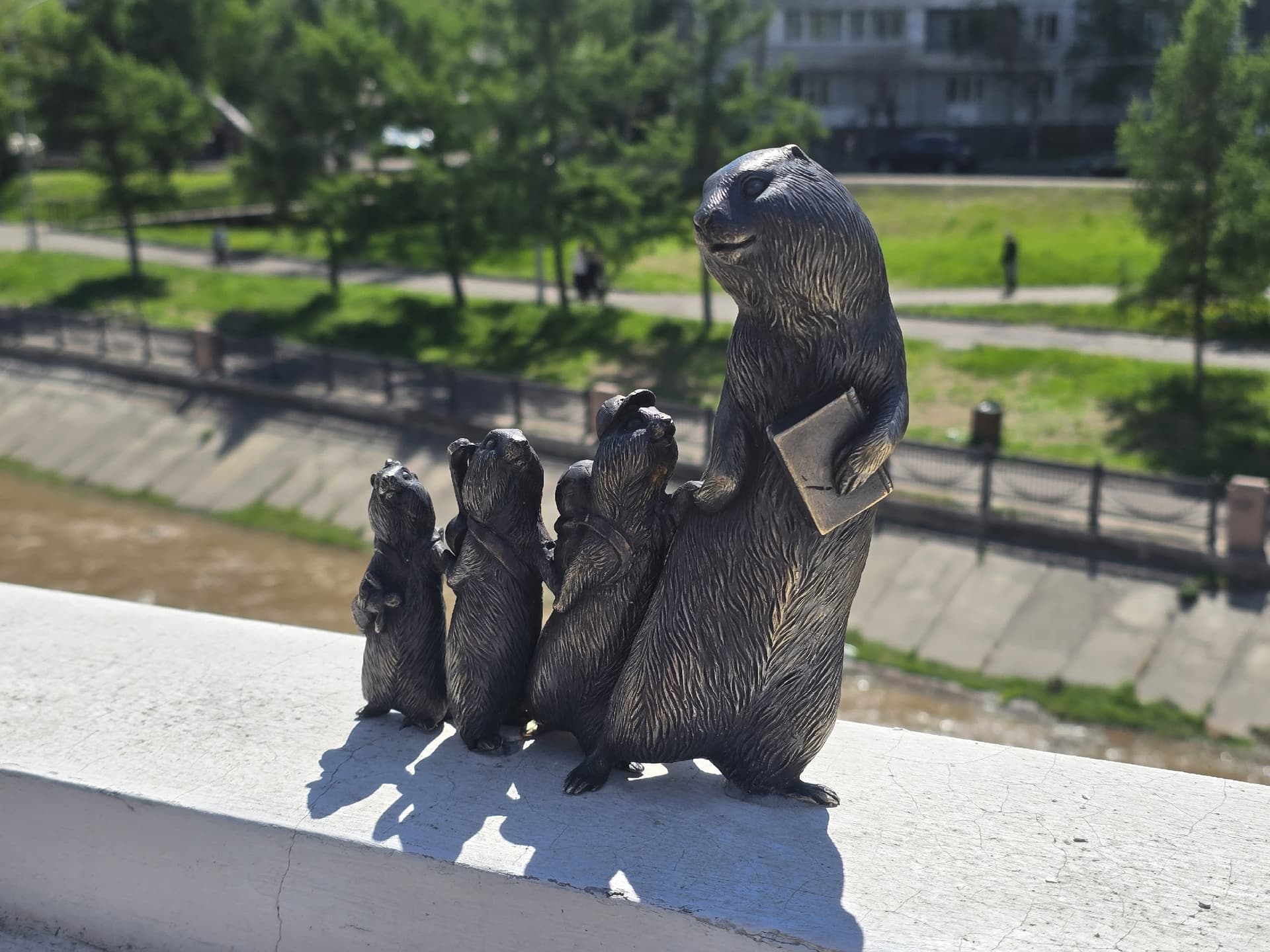 Суслик-педагог и его ученики поселились рядом с детским домом имени Совмена